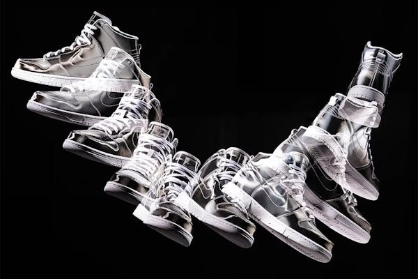 CLOT x Nike Dunk High Metallic Silver Foto 3