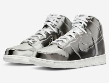 CLOT x Nike Dunk High Metallic Silver Foto 4