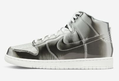 CLOT x Nike Dunk High Metallic Silver Foto 5