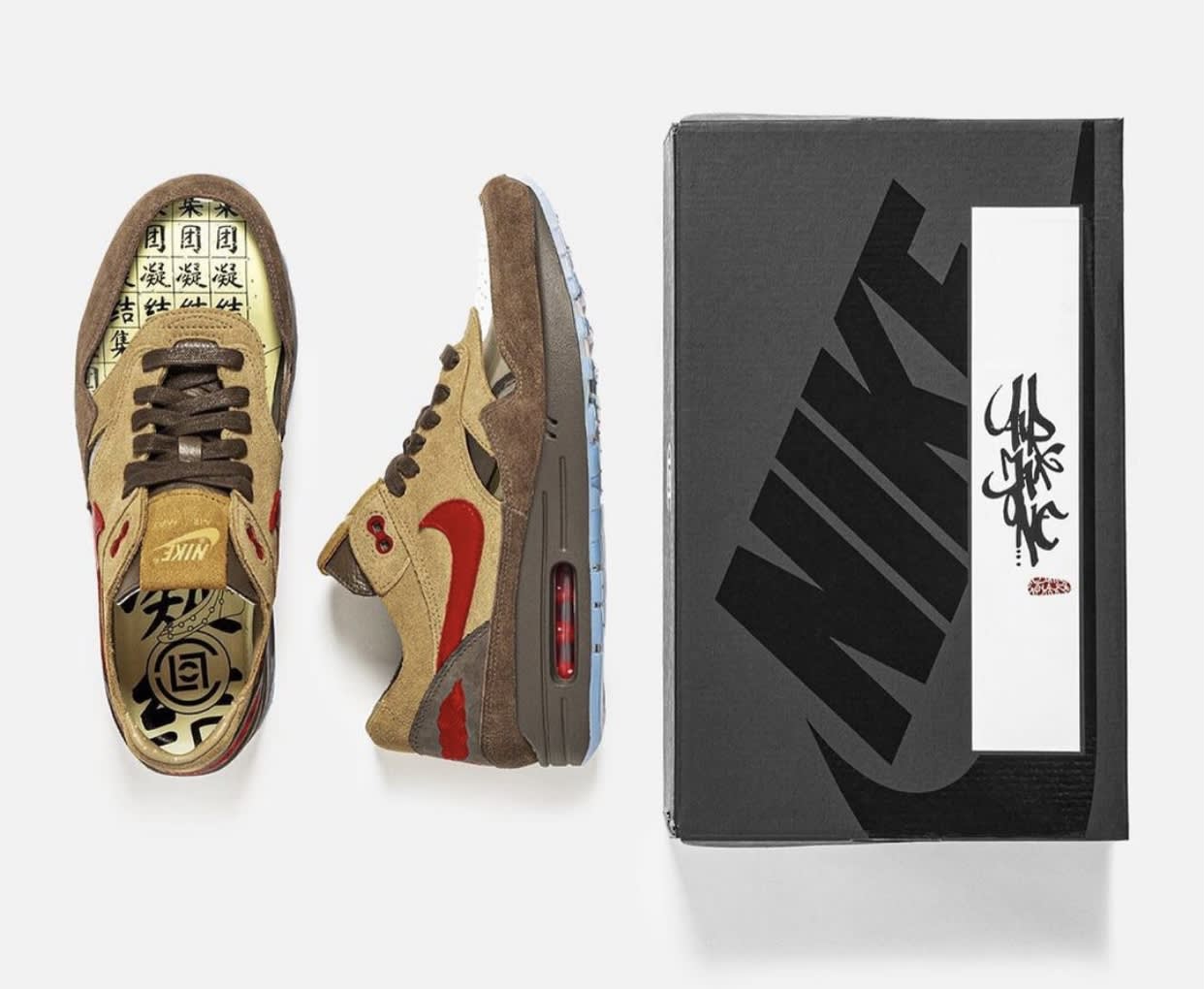 CLOT kondigt met teaser een nieuwe Nike Air Max 1 Kiss of Death – Cha variant aan