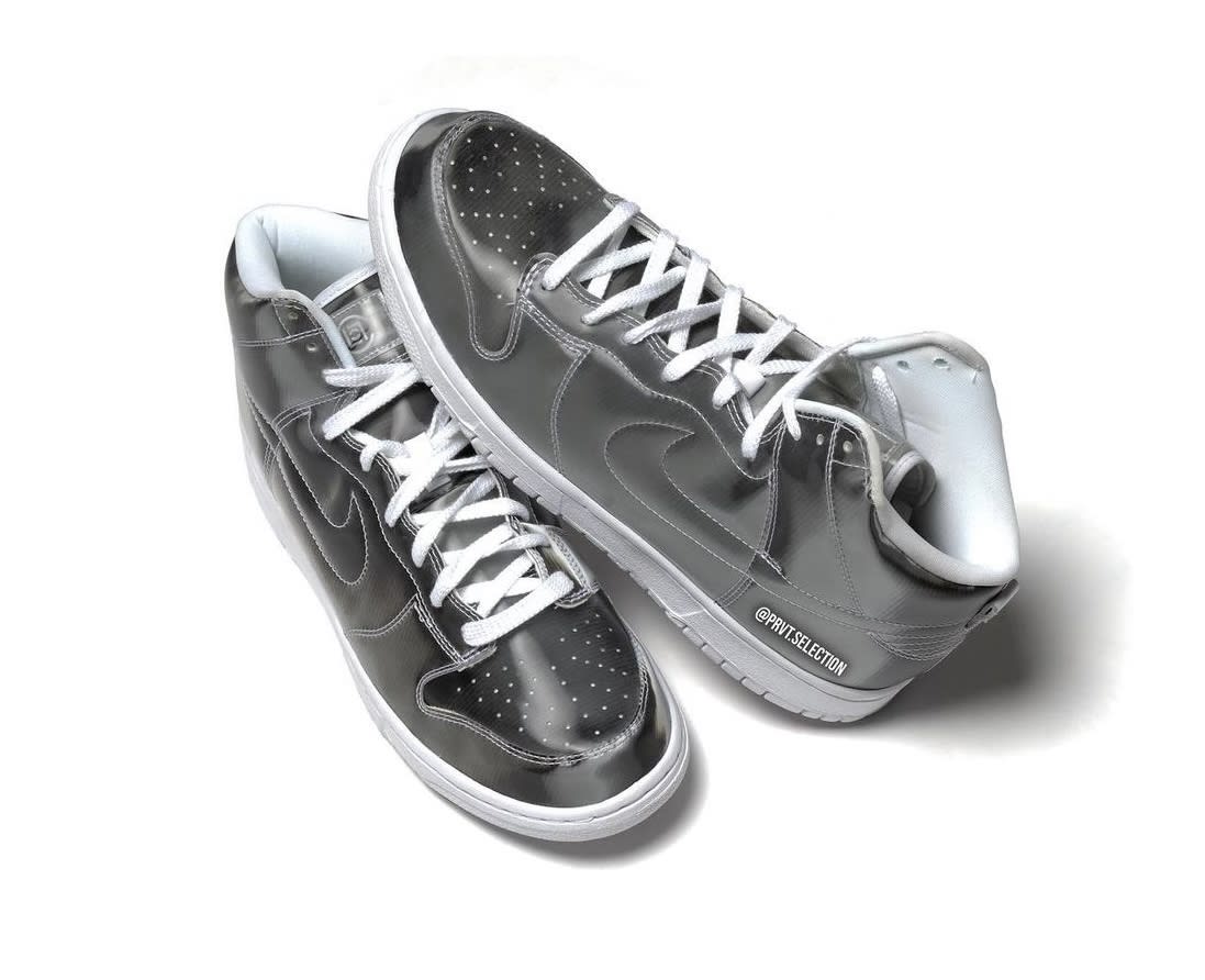 Clot x Nike Dunk High Metallic Silver Foto 6