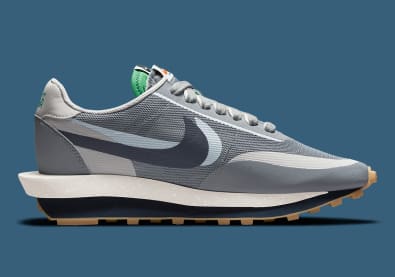 Clot x Sacai x Nike LD Waffle Cool Grey Foto 3