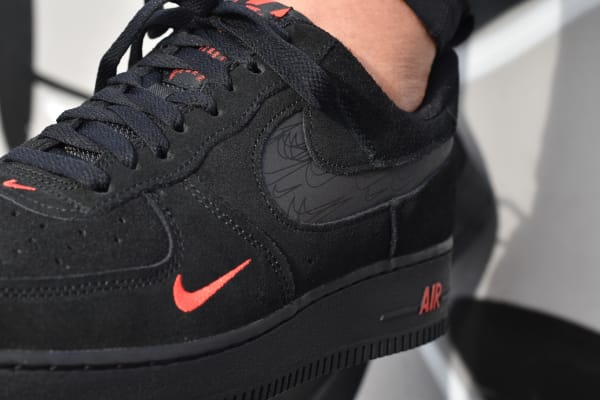 Nike Air Force 1 '07 LV8 "Black Light Crimson"