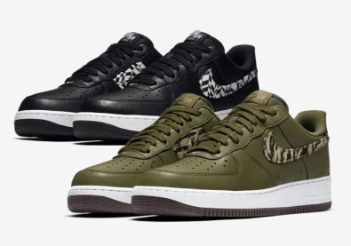 Deze Nike Air Force 1 Low Is Uitgedost Met Vette Prints Op De Swoosh