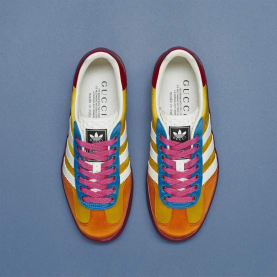 Gucci x Adidas Gazelle Yellow White Red Foto 4