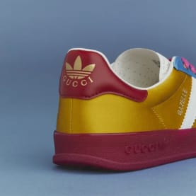 Gucci x Adidas Gazelle Yellow White Red Foto 5