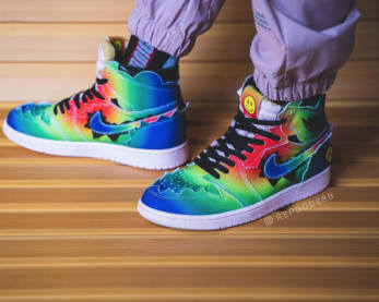 Bekijk nu de on-feet foto's van de J Balvin x Air Jordan 1 High