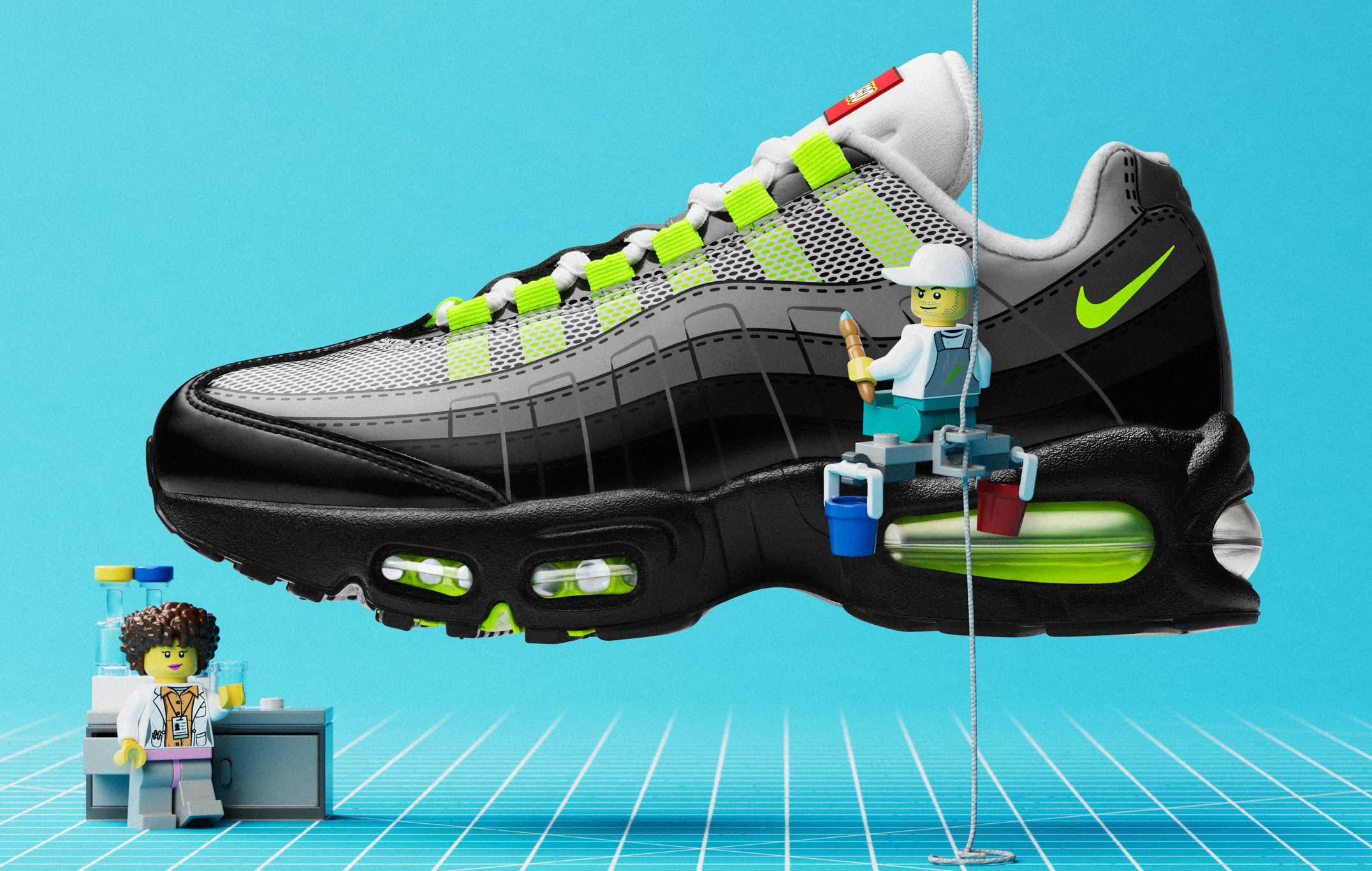 LEGO x Nike Air Max 95 Neon set