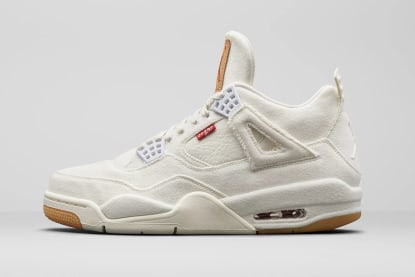 De Levi’s x Nike Air Jordan 4 Dropt Deze Maand Nog In Het Wit En Zwart