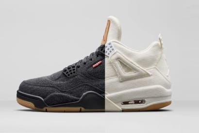 De Levi’s x Nike Air Jordan 4 Dropt Deze Maand Nog In Het Wit En Zwart