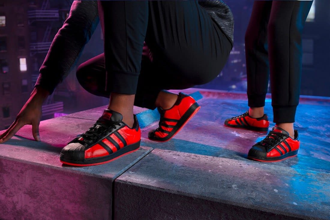 Miles Morales krijgt zijn eigen Marvel x Playstation x Adidas Superstar "Spider-Man" sneaker