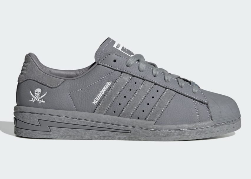 NEIGHBORHOOD x Adidas Superstar Grey Foto 2