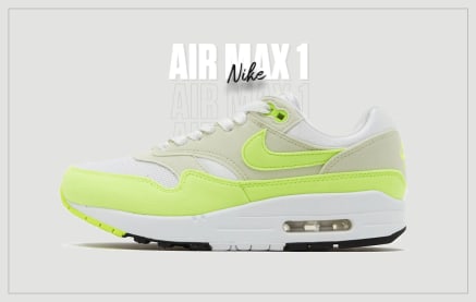 NEONKLEURIGE TINTEN KNALLEN VAN DE NIKE AIR MAX 1 VOLT SUEDE SNEAKER