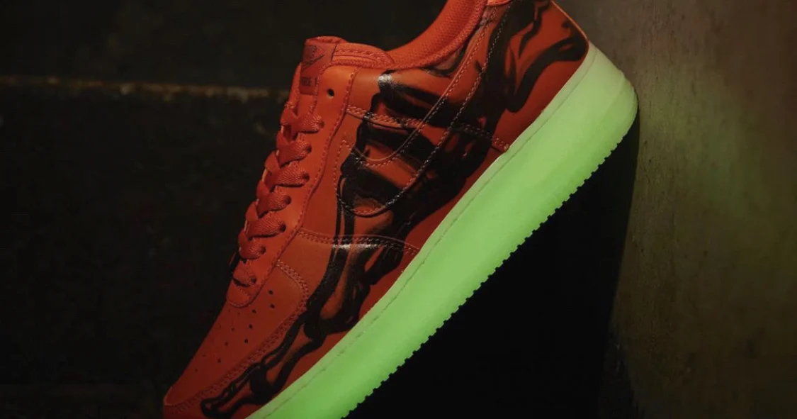 Nike Af1 Halloween Air Force Low Skeleton Orange Nike Air Force Low 'Orange Skeleton' — Kick Game