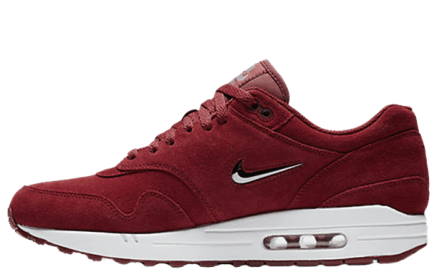 Nike air max clearance 1 suede rood