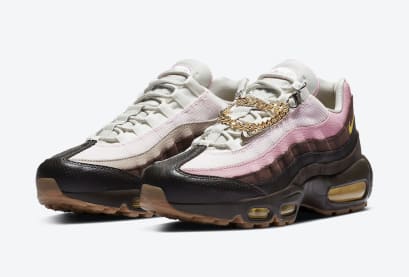 Ook de Nike Air Max 95 krijgt een Velvet Brown colorway inclusief een Cubaanse schakelarmband