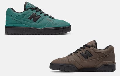 New Balance 550 Brown en Dark Green