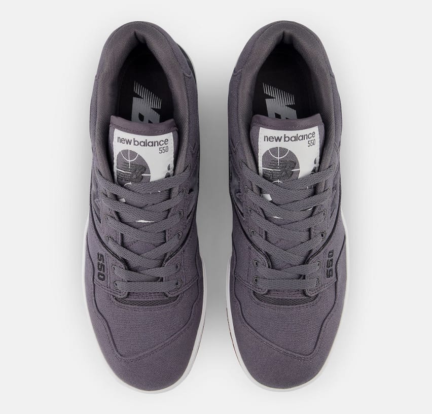 New Balance 550 Grey Canvas Foto 3