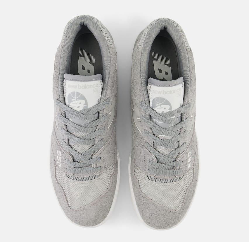 New Balance 550 Grey Suede Foto 5