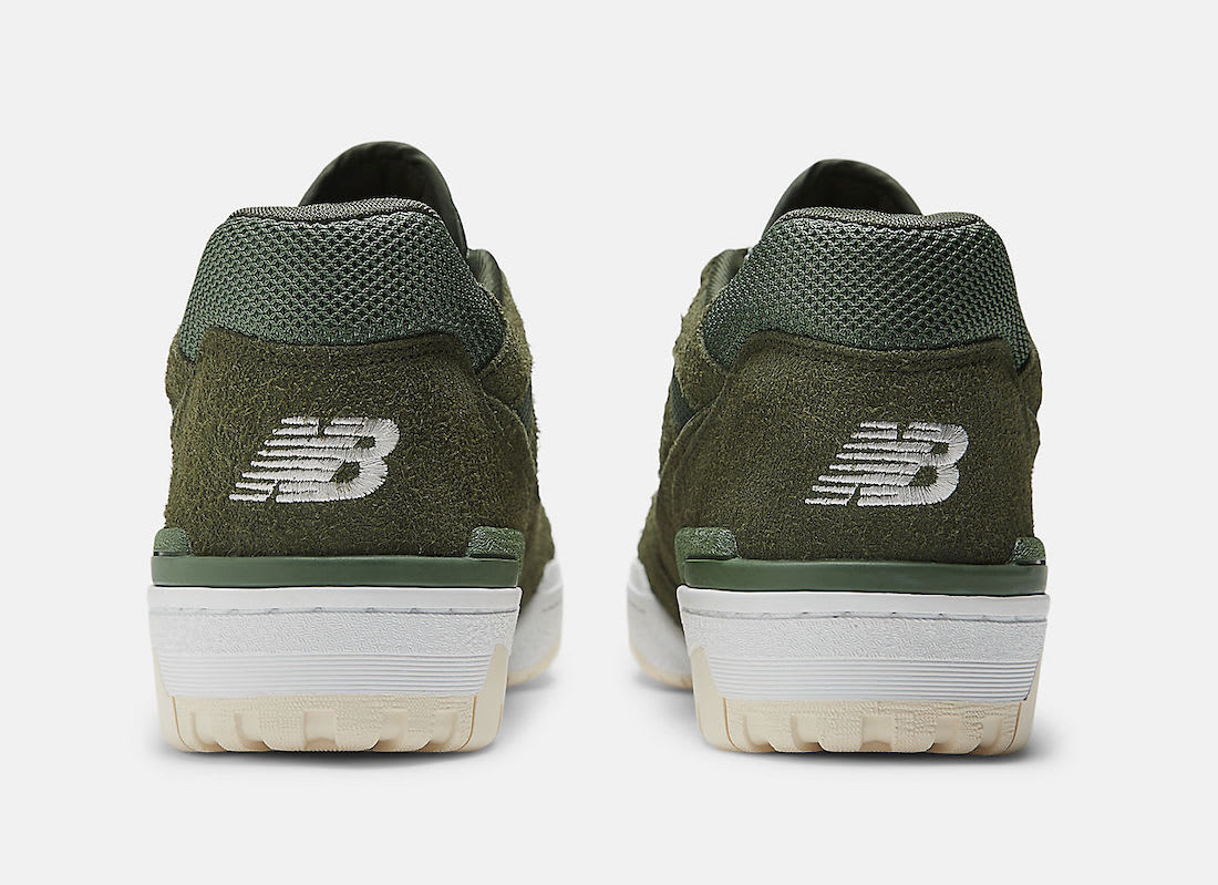 New Balance 550 Olive Suede Foto 5