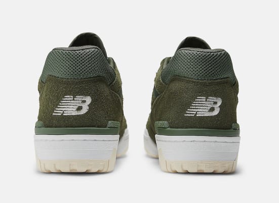 New Balance 550 Olive Suede Foto 5