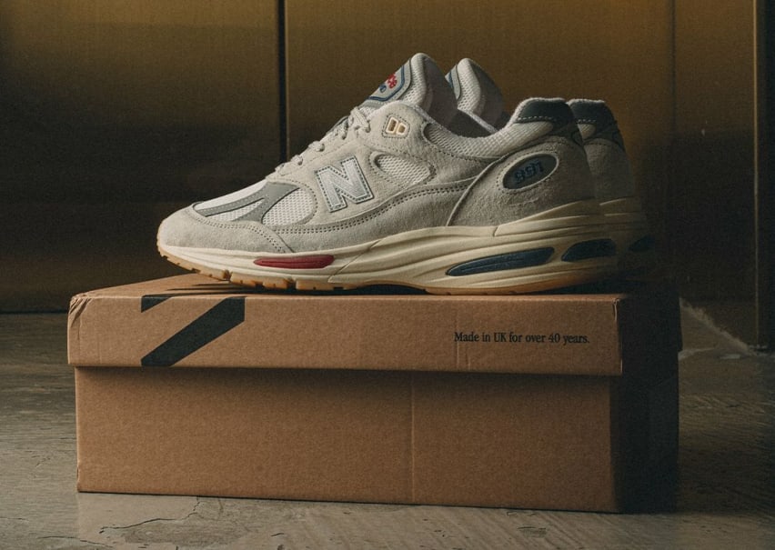 New Balance 991 Made in UK Off White Foto 2