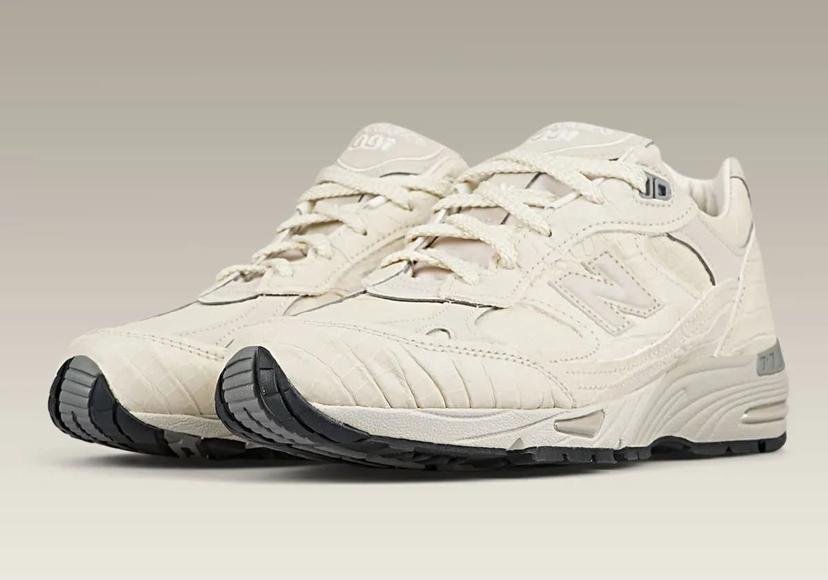 New Balance 991 Wmns Cream Croc Foto 1