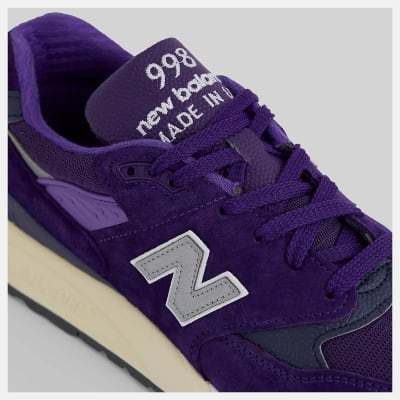 New Balance 998 Made in USA Plum Silver Foto 5