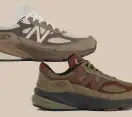 New Balance Made in USA 990v6 Dark Camo en Driftwood