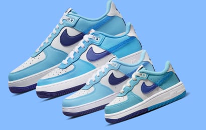 Nike Air Force 1 07 LV8 Split Light Photo Blue voor het gezin