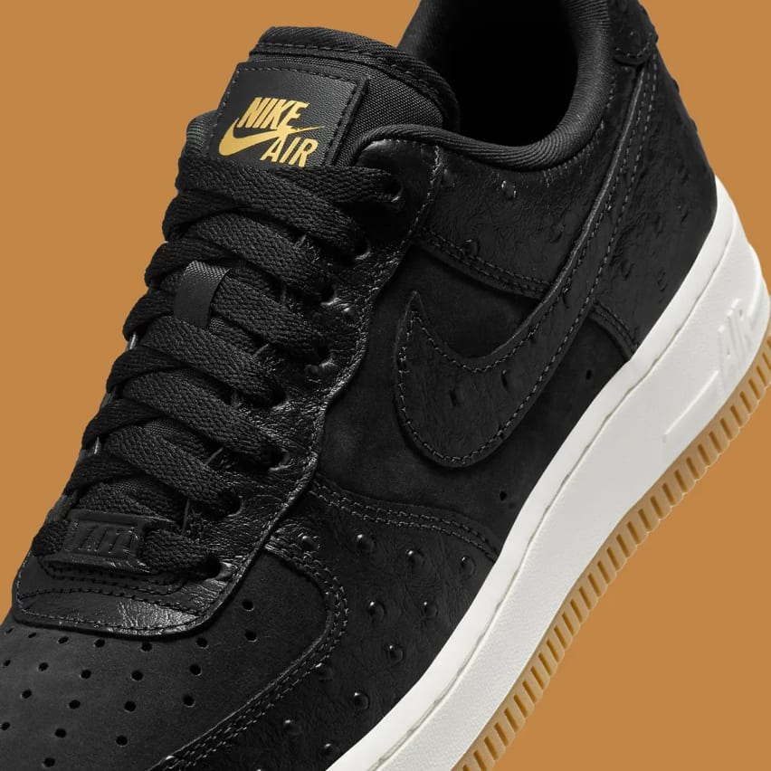 Nike Air Force 1 07 LX Wmns Black Ostrich Foto 6