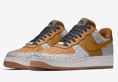 Voeg binnenkort een Safari Print toe aan de Nike Air Force 1 By You