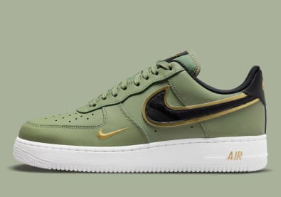 Nike Air Force 1 Low Double Swoosh Olive foto 2