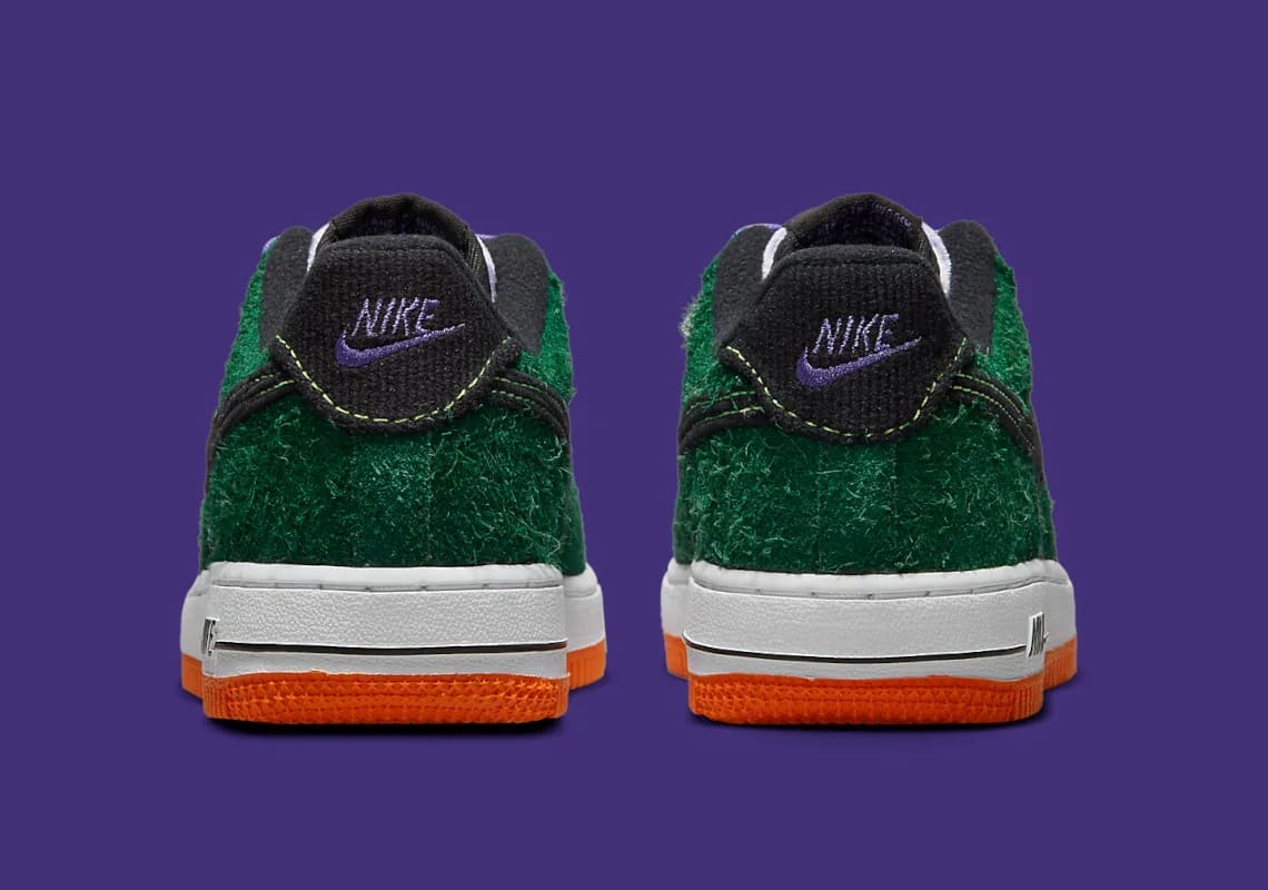 Nike Air Force 1 Low GS Shaggy Green Suede Foto 5