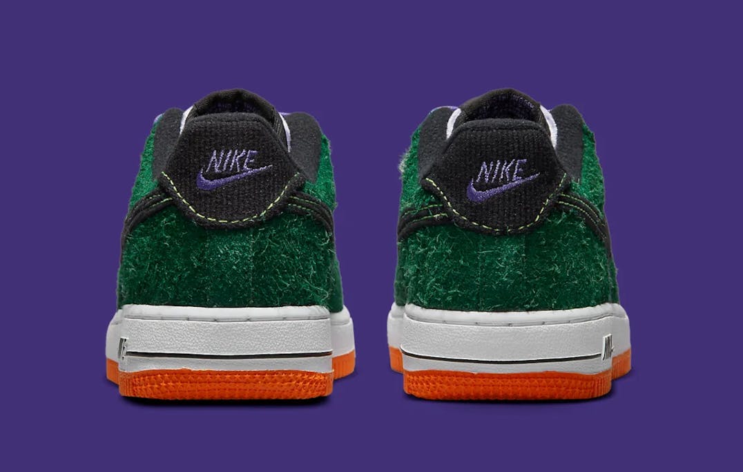 Nike Air Force 1 Low GS Shaggy Green Suede Foto 5