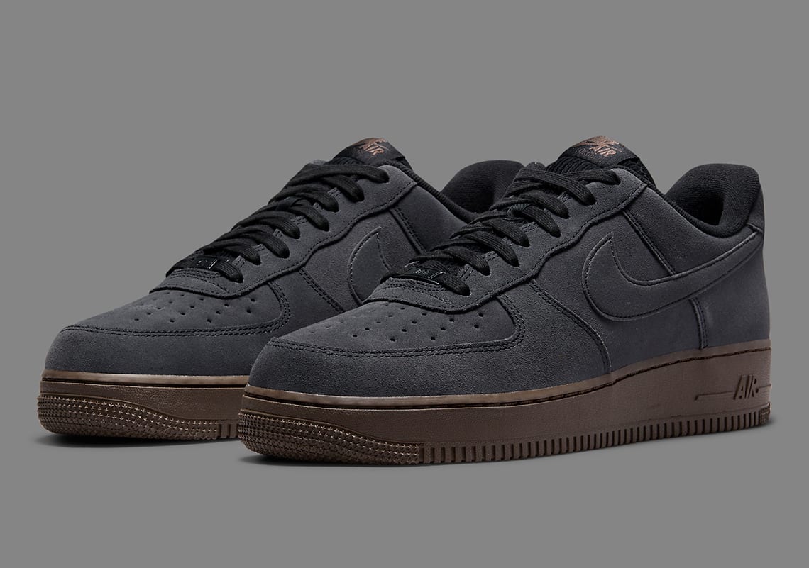 Nike air force 1 hotsell suede zwart