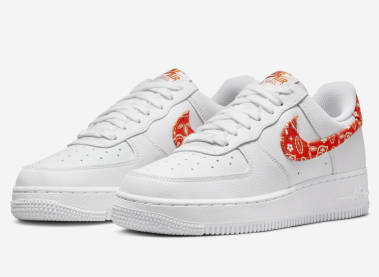 Nike Air Force 1 Low Orange Paisley Foto 1