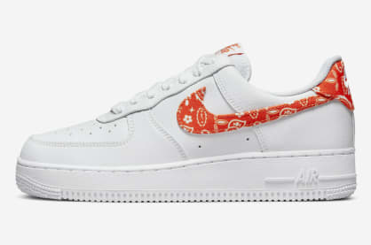 Nike Air Force 1 Low Orange Paisley Foto 2