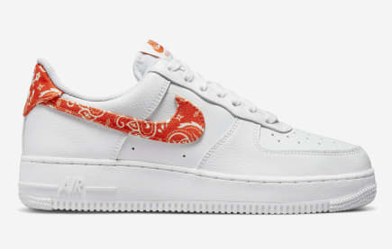 Nike Air Force 1 Low Orange Paisley Foto 3