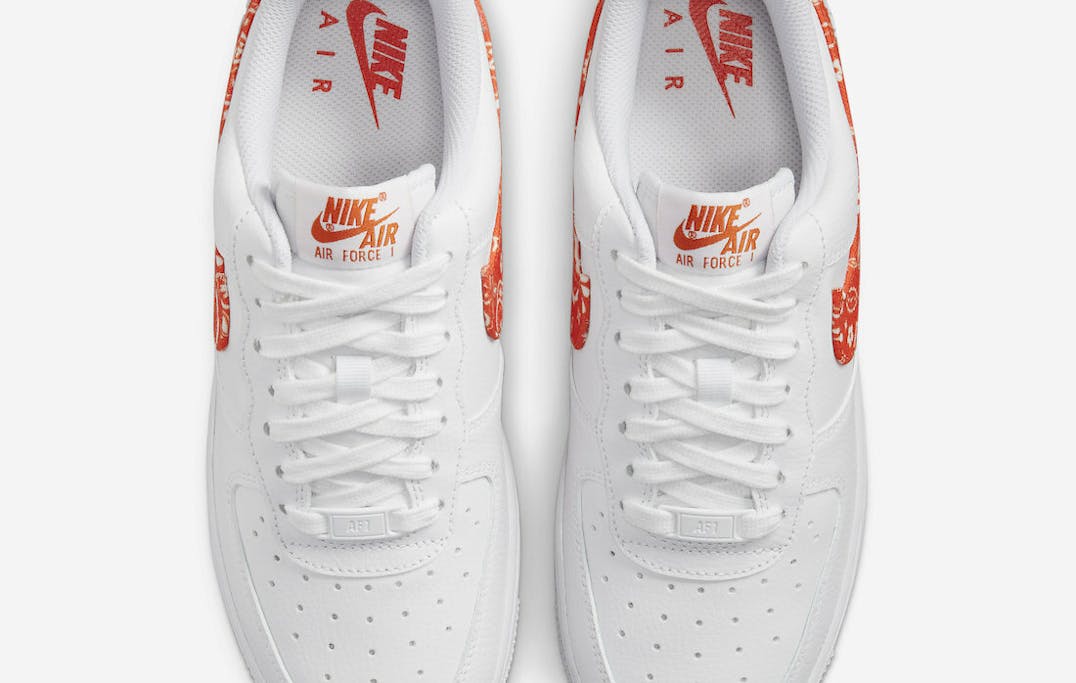 Nike Air Force 1 Low Orange Paisley Foto 4