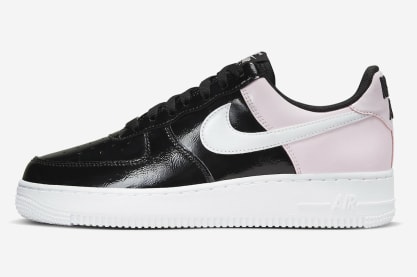 Nike Air Force 1 Low Patent Black Pink Foto 2