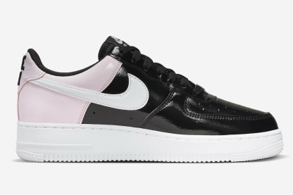 Nike Air Force 1 Low Patent Black Pink Foto 3