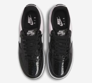 Nike Air Force 1 Low Patent Black Pink Foto 4