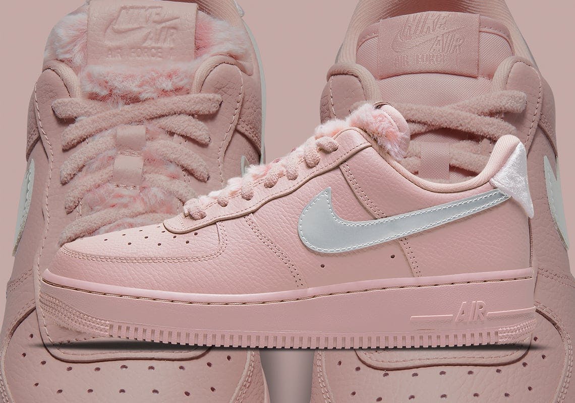 Nike air force cheap 1 low dames roze