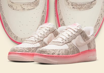 Nike Air Force 1 Low Pink Nebula Snakeskin Foto 1