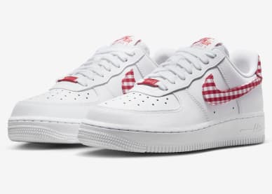 Nike Air Force 1 Low Red Gingham