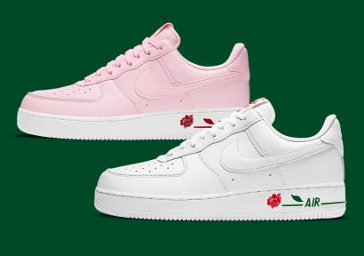 Nike dropt twee bloemige Air Force 1 Low "Rose" sneakers