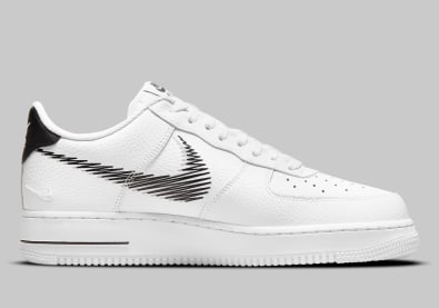 Nike Air Force 1 Low White Zig Zag Foto 3