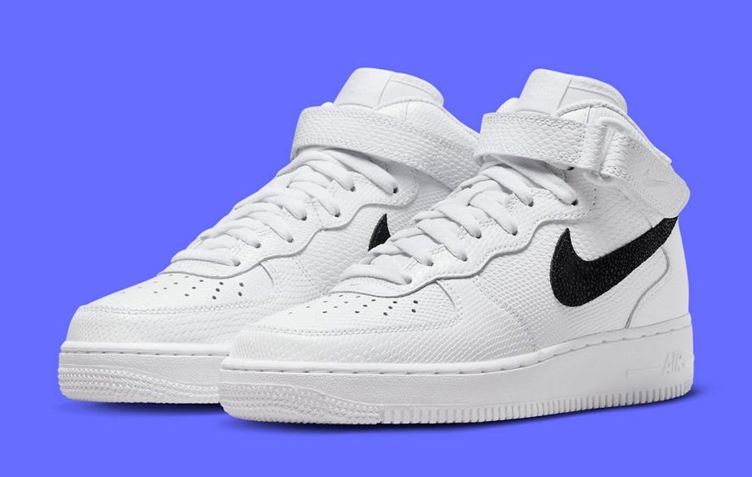 Nike Air Force 1 Mid White Reptile Foto 1