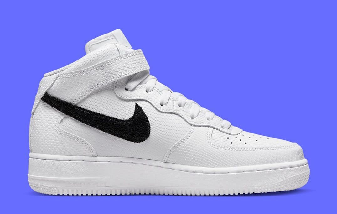 Nike Air Force 1 Mid White Reptile Foto 3